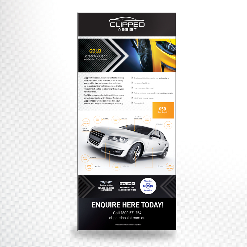 Gold Retractable Banner (1 unit/pack)